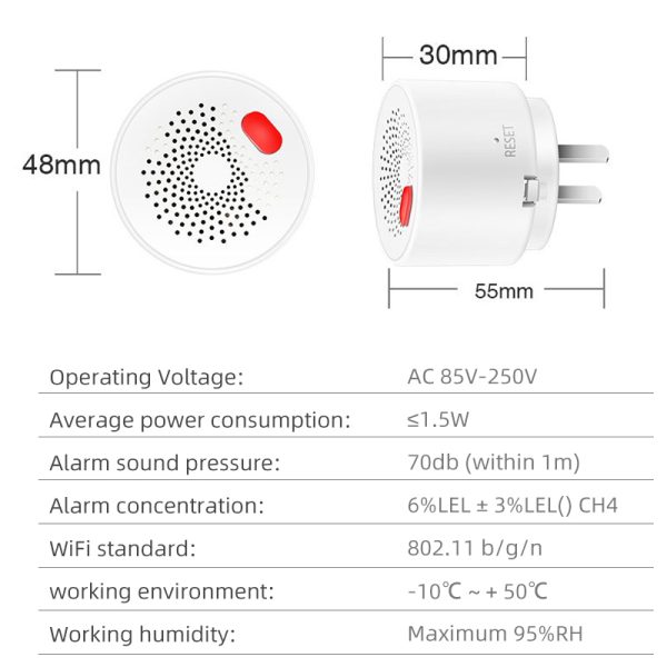 Smart Wi Fi Combustible Gas Alarm