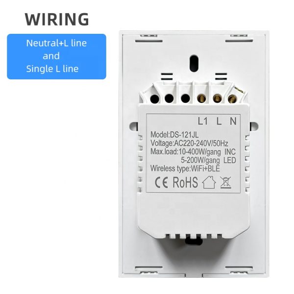 Smart Light Switch 1gang Wifi N Lline Amp L Line Us Homekit Smart Switch