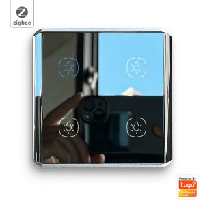 Smart Light Switch 4 gang ZigBee N+L line EU/UK alexa smart switch