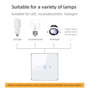 20a/3200w Smart Dimmer Switch 1gang Wi-fi N+lline Eu/uk 220v Smart Switch