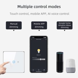 20a/3200w Smart Dimmer Switch 1gang Wi-fi N+lline Eu/uk 220v Smart Switch